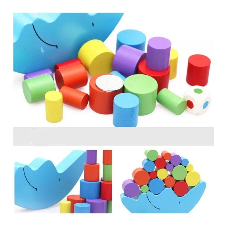 Дървена игра за баланс Ricotoys Луна